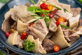 红烧鸭块美食食材背景海报素材