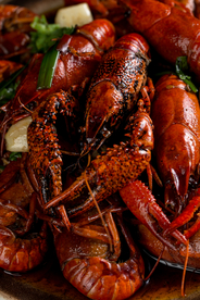 小龙虾美食食材背景海报素材