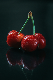 樱桃水果果实背景海报素材