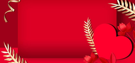 红色背景