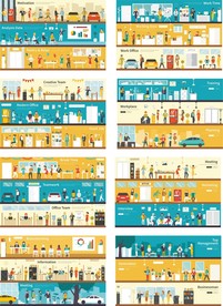 办公室人物及设备