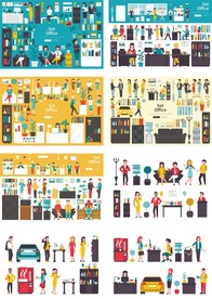 办公室人物及设备