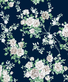 手绘花 数码 印花 设