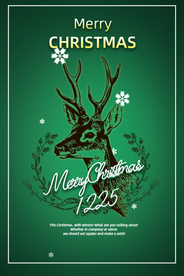 圣诞节节日活动促销海报素材