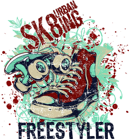 鞋子  滑板  T恤 裁片