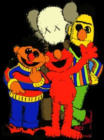 芝麻街 卡通  T恤 裁片