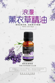 浪漫薰衣草精油海报