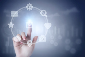 科技感智能手势高清图图片