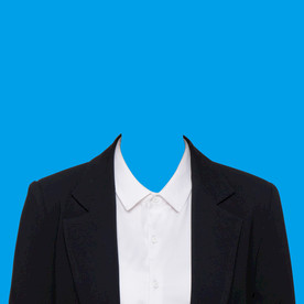 女款西装证件照衣服素材