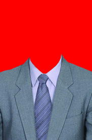 西装证件照模板