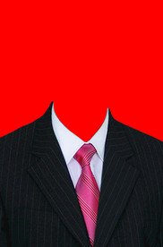 西装证件照模板