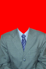 西装证件照模板