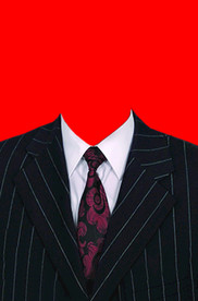 西装证件照模板