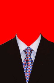 西装证件照模板