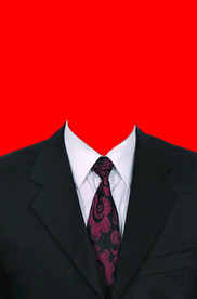 西装证件照模板