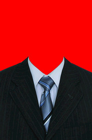 西装证件照模板