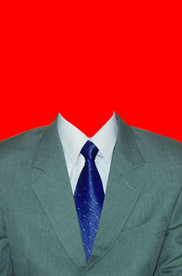 男士西装证件照