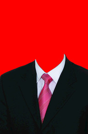 男士西装证件照