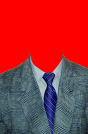 男士西装证件照