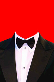 男士西装证件照模板