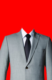 男士西装证件照模板