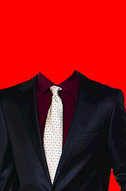 男士西装证件照模板