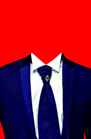 男士西装证件照模板