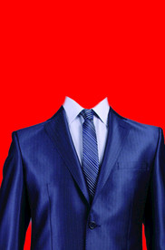 男士西装证件照模板