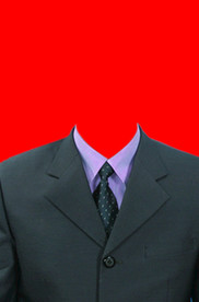 男士西装证件照模板