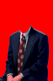 男士西装证件照模板