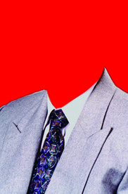 男士西装证件照模板