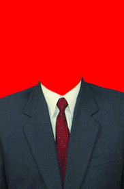 男士西装证件照模板