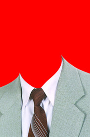 男士西装证件照模板