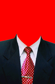 男士西装证件照模板