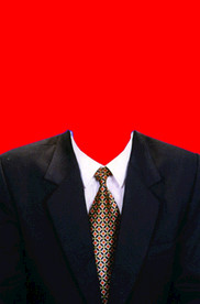 男士西装证件照模板