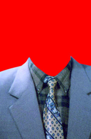 男士西装证件照模板