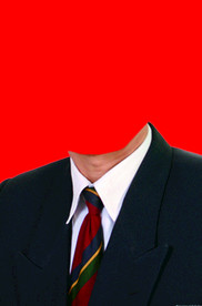 男士西装证件照模板