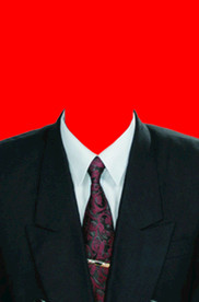 男士西装证件照模板