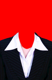 男士西装证件照模板