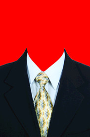 男士西装证件照模板