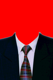 男士西装证件照模板