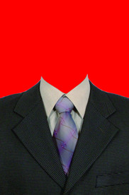 男士西装证件照模板