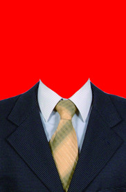 男士西装证件照模板