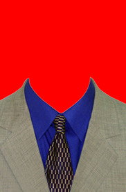 男士西装证件照