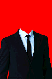 男士西装证件照