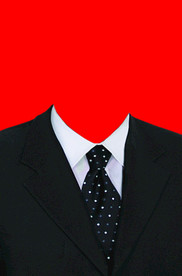 男士西装证件照