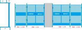 施工电梯门
