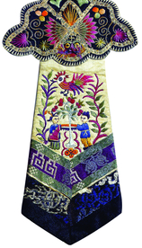 刺绣手工传统复古背景素材