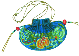 钱包香囊传统复古背景素材