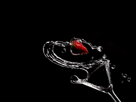 草莓水果果实海报背景素材